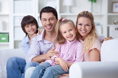 Happy Family With Insurance Coverage