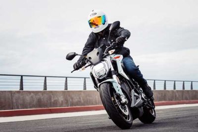 man riding motorcycle